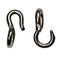 Stubby Stainless Steel Curb Chain Hooks - Pair